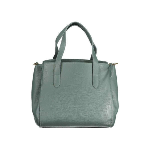 Bolso de cuero verde