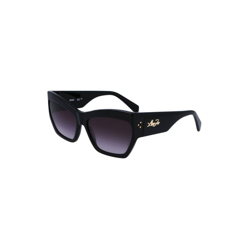 Schwarze Acetat -Sonnenbrille