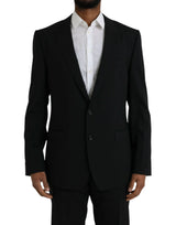 Black Martini Wool Formal 2 Piece Suit