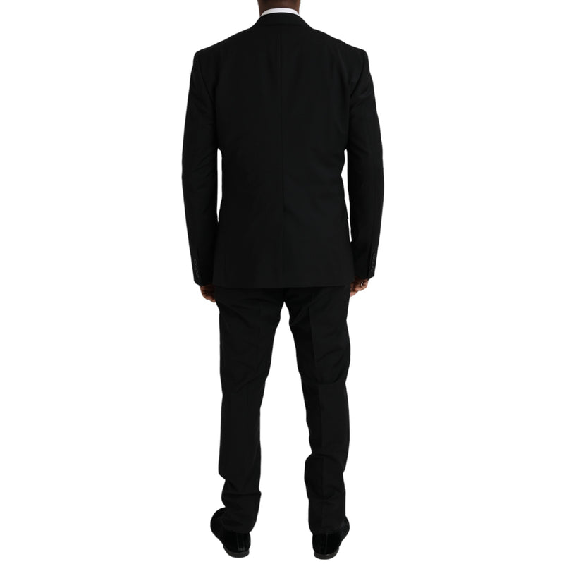 Schwarzes Polyester Staff Formal 3 -teiliges Anzug