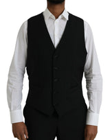 Schwarzes Polyester Staff Formal 3 -teiliges Anzug