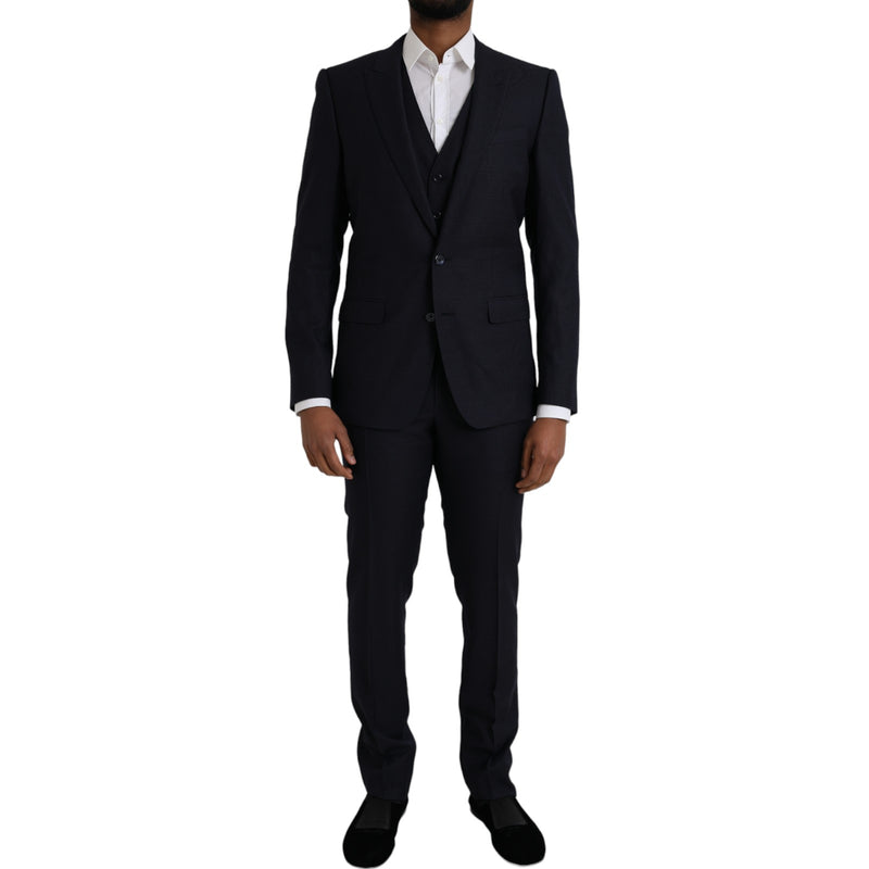 Blue Fantasy Martini Formal 3 Piece Suit