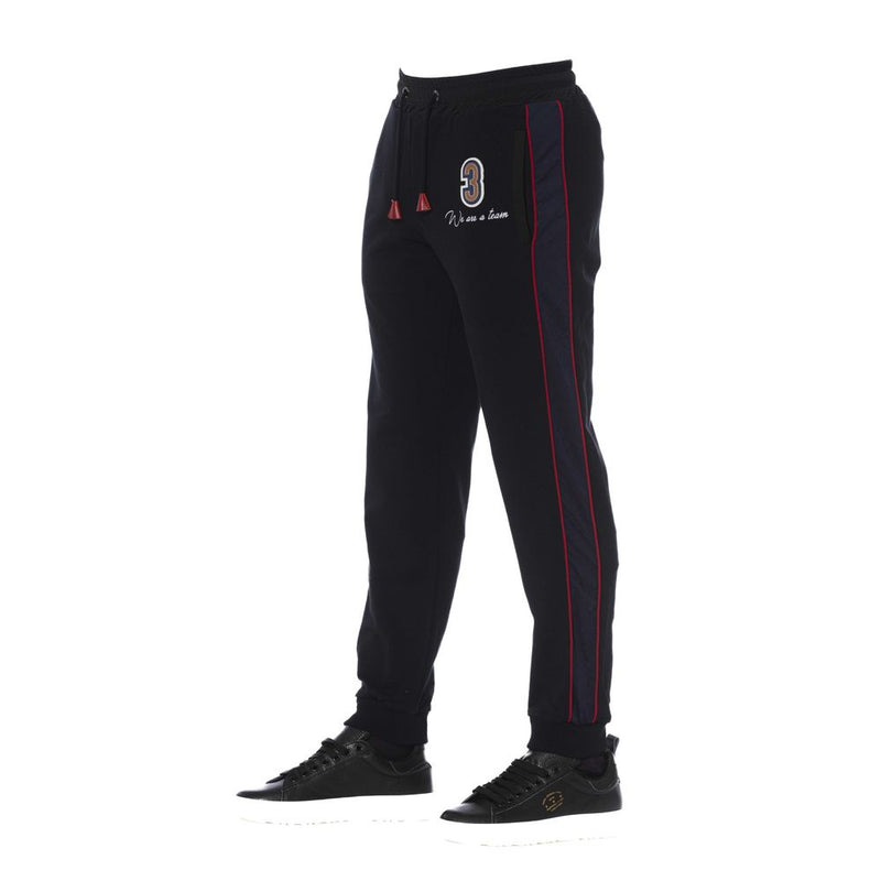 Black Cotton Men Sports Pant