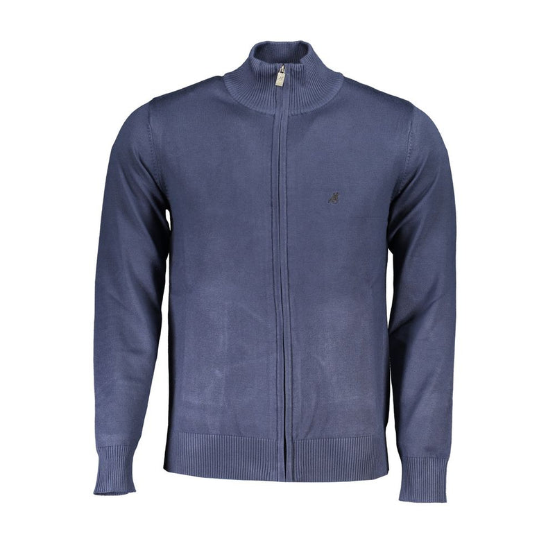 Blauer Nylonpullover