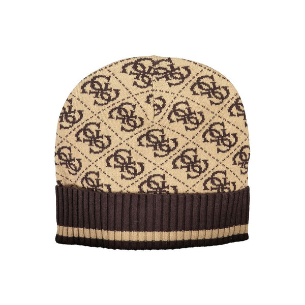 Cappelli in poliestere marrone e cappuccio