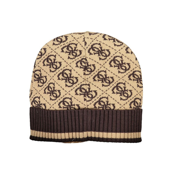 Cappelli in poliestere marrone e cappuccio