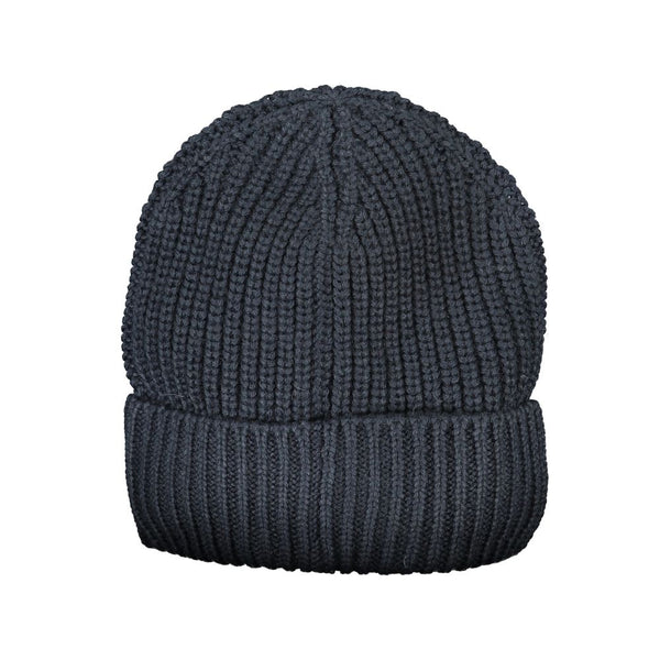 Cappelli in tessuto blu e cappuccio