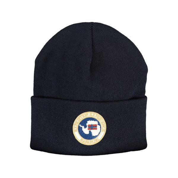 Cappelli acrilici blu e cappello