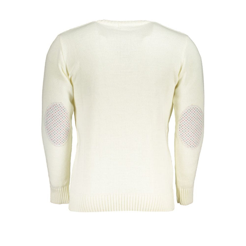 White Fabric Sweater