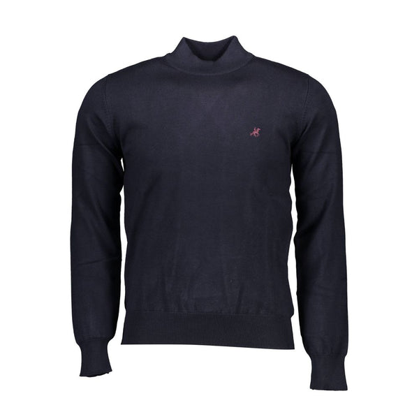 Blauer Nylonpullover