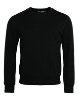 Sweater de sudadera de manga larga de algodón negro