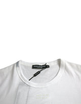 White Cotton Pocket Short Sleeves T-shirt