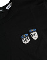 T-shirt di Nero #Dgfamily Cotton Equip Neck