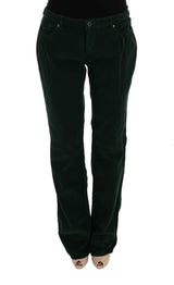 Pantalon de mélange de coton vert élégant