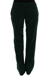 Pantalon de mélange de coton vert élégant