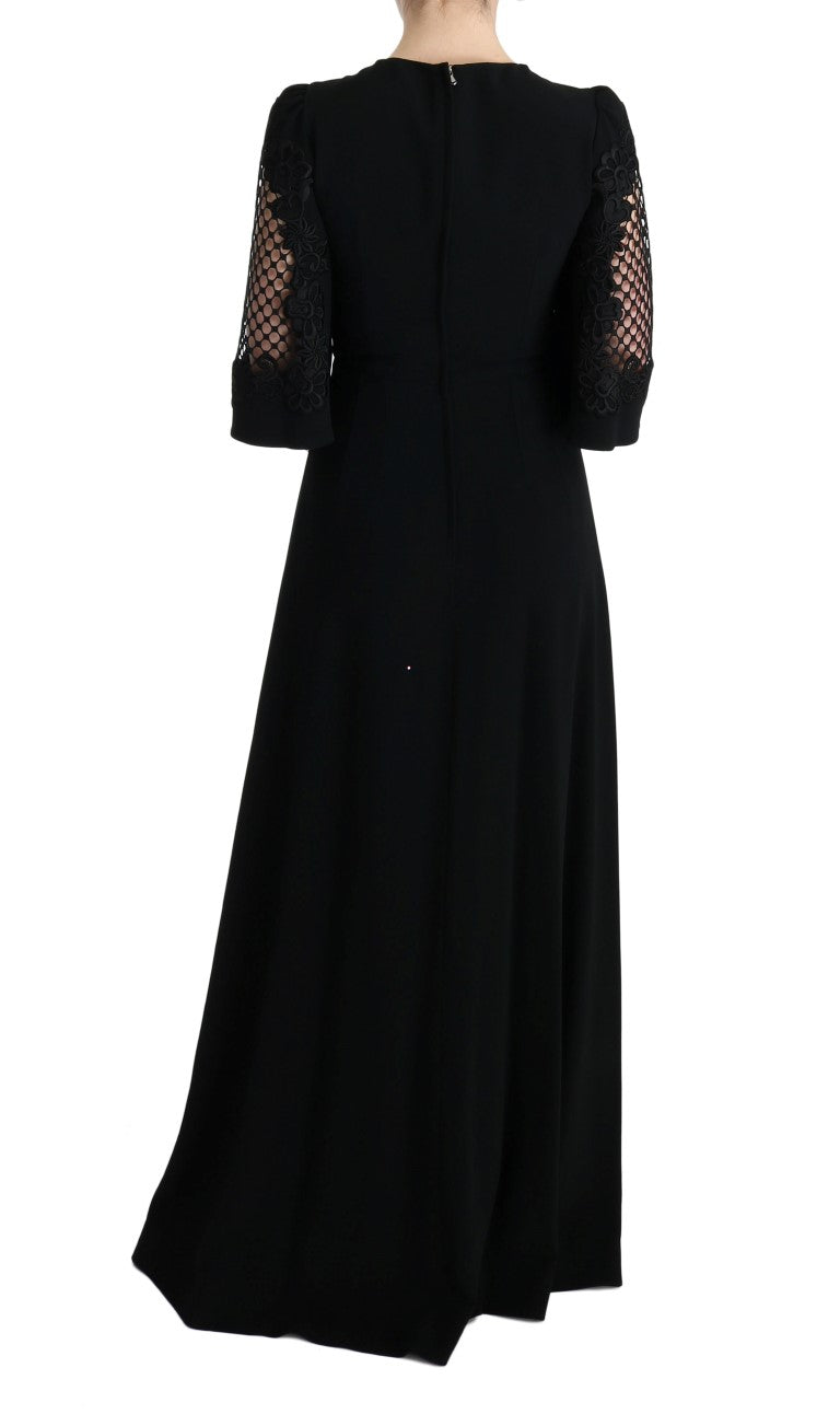 Robe maxi à floral noir élégant