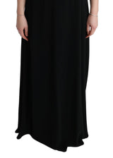 Robe maxi à floral noir élégant