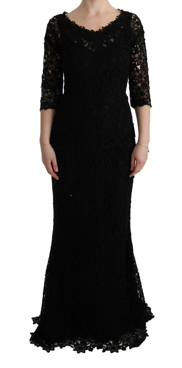 Robe de gaine noire élégante avec doublure en soie