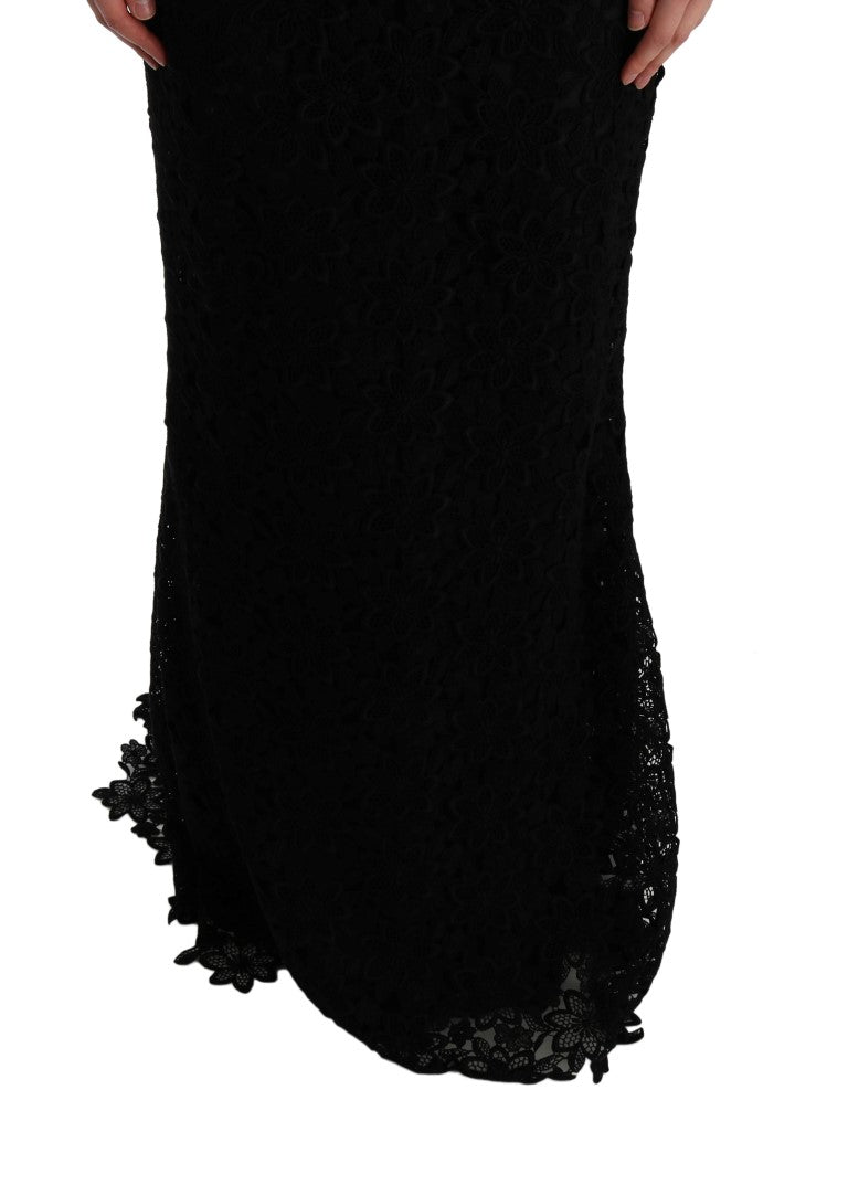 Elegant Black Sheath Dress with Silk Lining