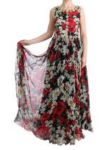 Floral maxi φόρεμα με εκτύπωση και κρυστάλλους ηλίανθου