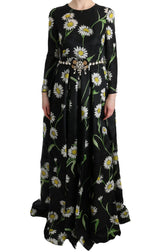 Robe maxi élégante de tournesol avec des cristaux