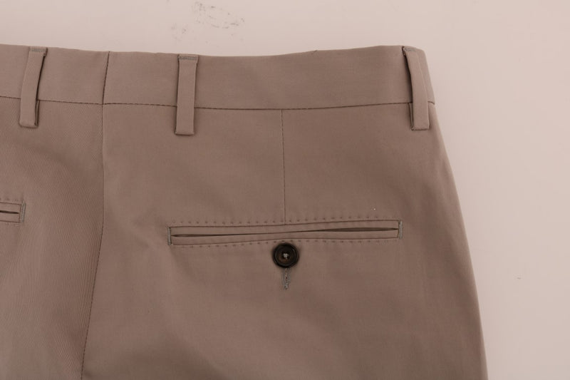 Pantalon décontracté chinos beige chic