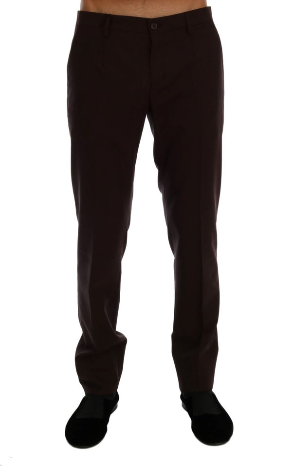 Pantalon formel élégant slim fit en violet