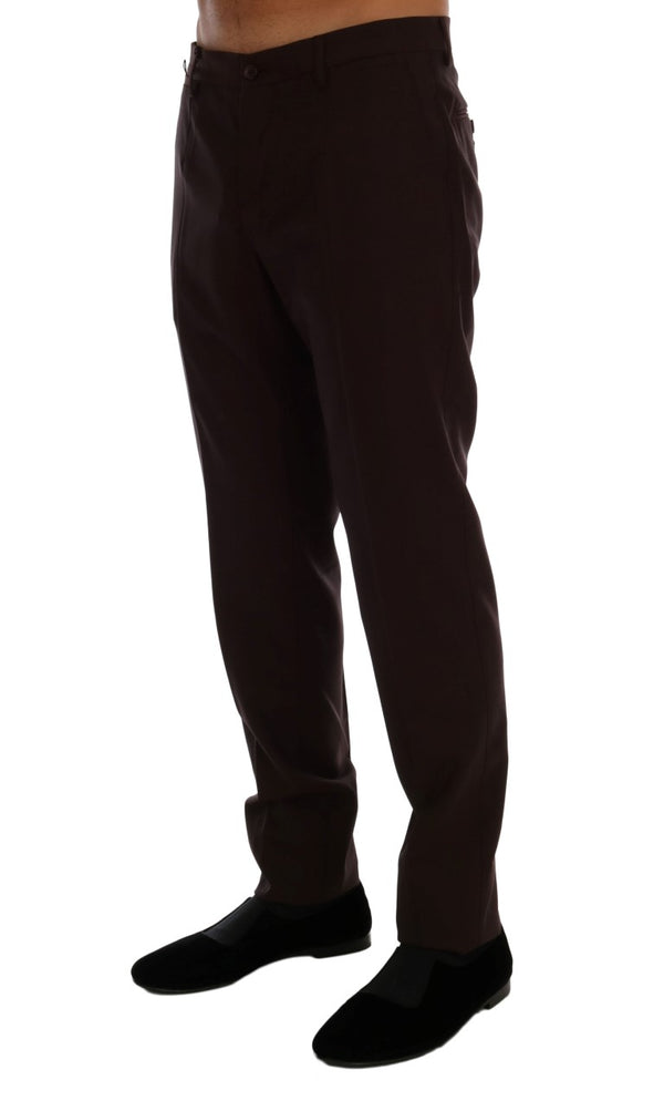 Pantalon formel élégant slim fit en violet