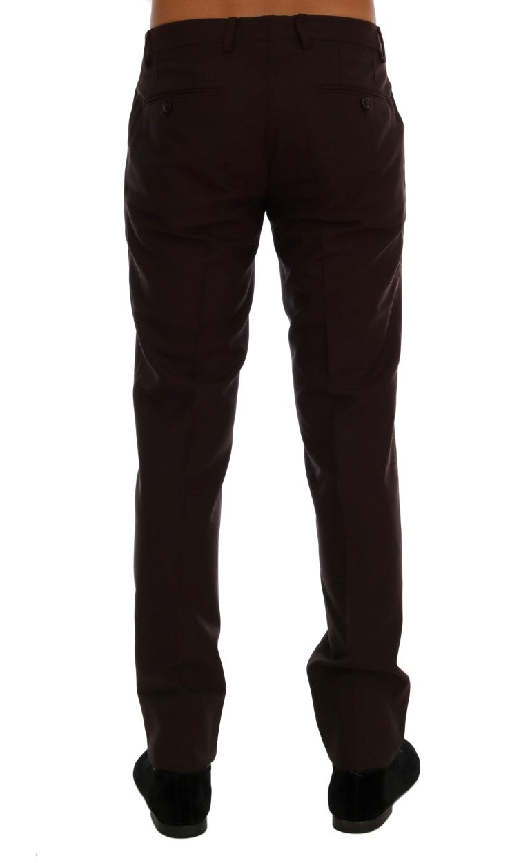 Pantalon formel élégant slim fit en violet