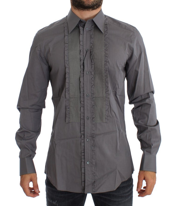 Camisa de vestir de algodón elegante Fit Fit