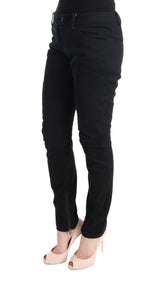 Pantalones de fit negros y elegantes