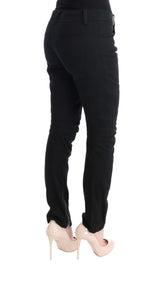 Pantalones de fit negros y elegantes