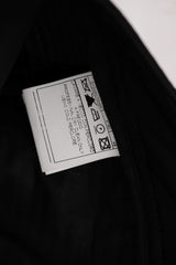 Pantalones de ajuste delgados de algodón negro elegante