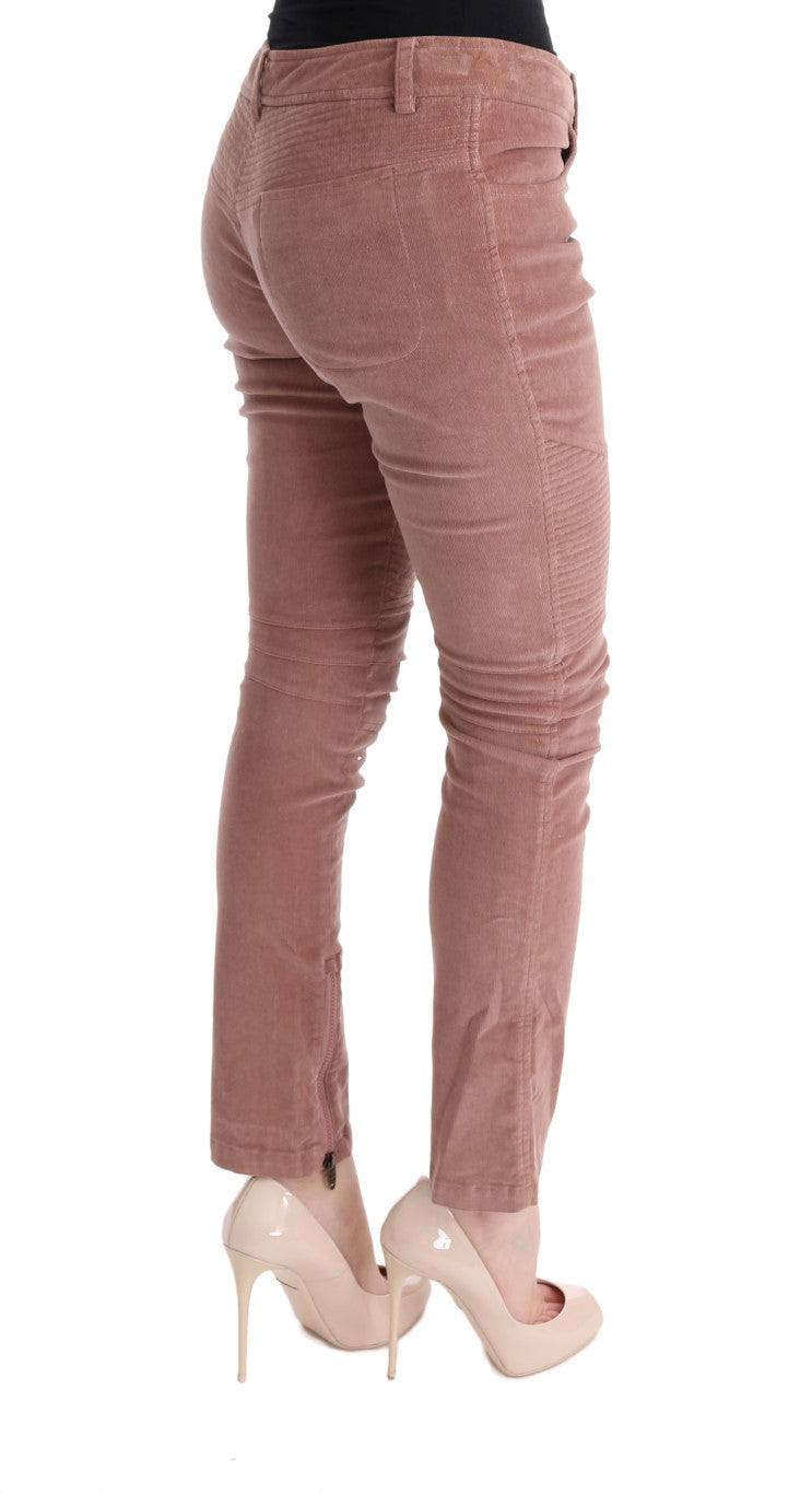 Chic Brown Capri Cropped Pants for Elegant Evenings