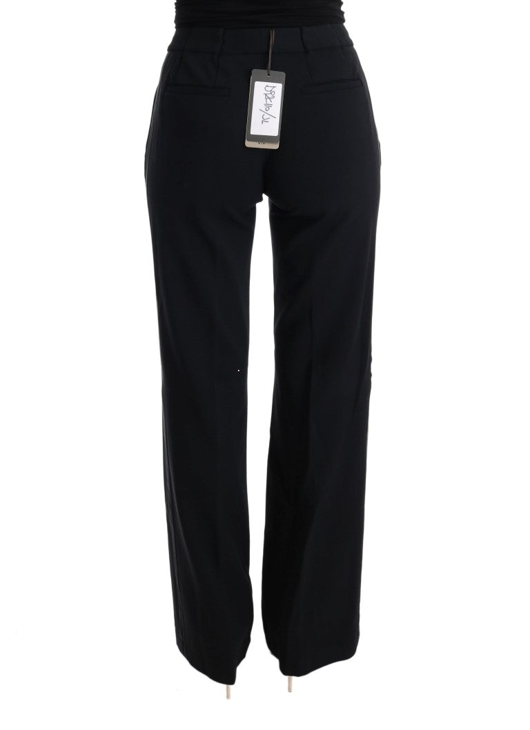 Pantaloni formali chic black bootcut