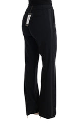 Pantaloni formali chic black bootcut