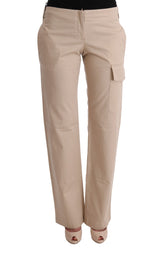 Pantalones cortos de color beige - elegancia de ajuste regular