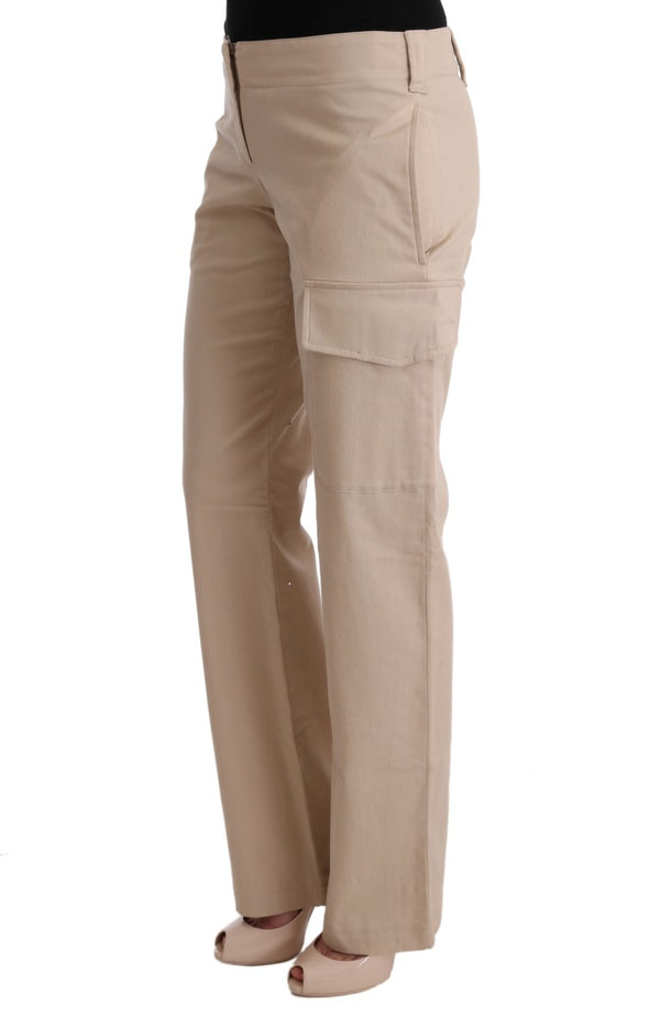 Chic Beige Cropped Hosen - regelmäßige Fit -Eleganz