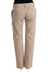 Pantalones cortos de color beige - elegancia de ajuste regular