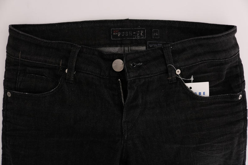 Jeans de algodón negro elegante Fit Slim Fit