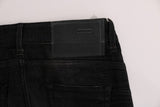 Jeans de algodón negro elegante Fit Slim Fit