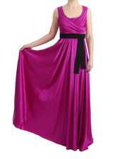 Elegantes rosa Seidenkleid Kleid