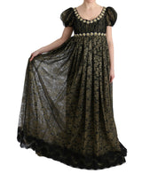 Sonnenblumenspitzenkristall Maxi Schaltkleid