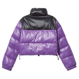 Chic Purple Nylon Down Jacke