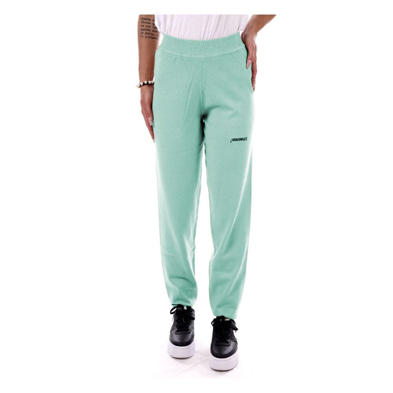 Pantalon de survêtement en laine verte de la menthe