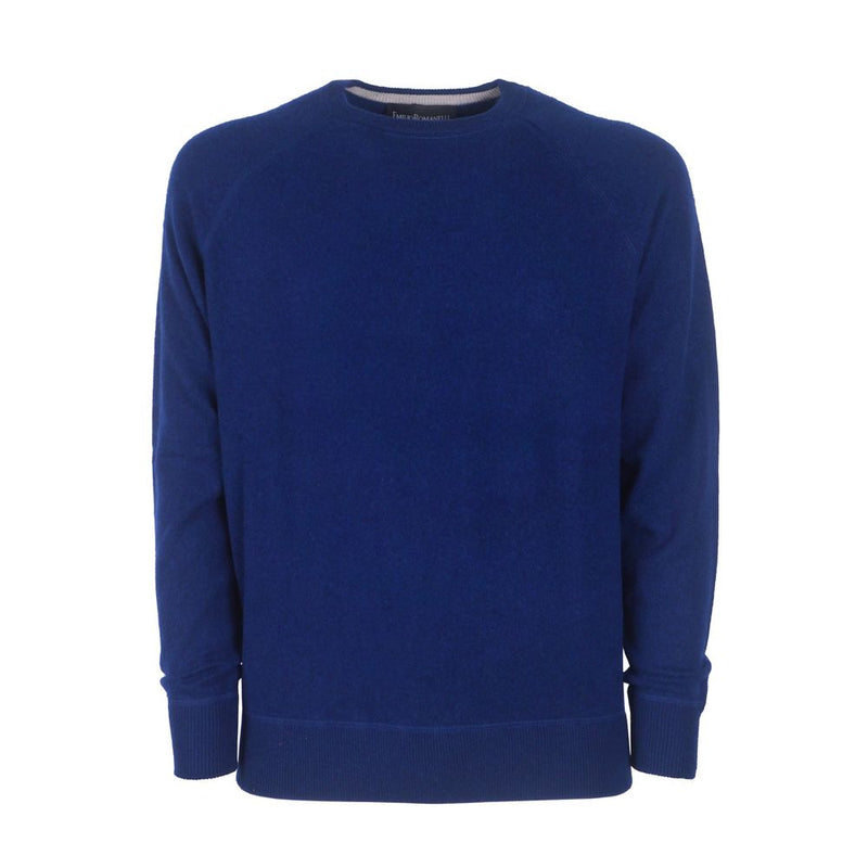 Maglione di cassa in cashmere blu navy - Slimt fit