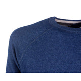 Maglione di cassa in cashmere blu navy - Slimt fit