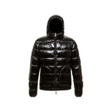 Reversible Kapuzedown -Jacke in braun und schwarz