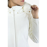 Elegant White Softshell Down veste