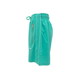 Pantalones cortos de bermudas verdes elegantes con rayas laterales